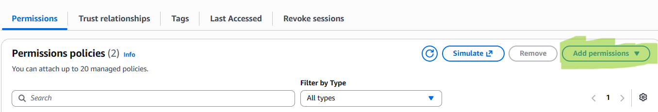 add permissions